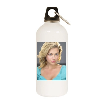 Adrianne Palicki White Water Bottle With Carabiner