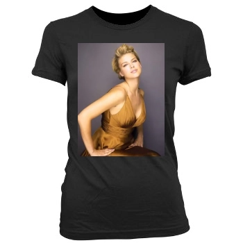 Adrianne Palicki Women's Junior Cut Crewneck T-Shirt