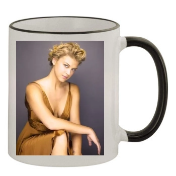 Adrianne Palicki 11oz Colored Rim & Handle Mug