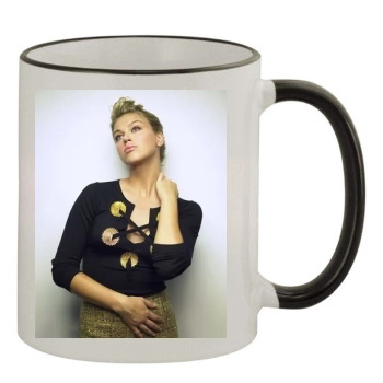 Adrianne Palicki 11oz Colored Rim & Handle Mug