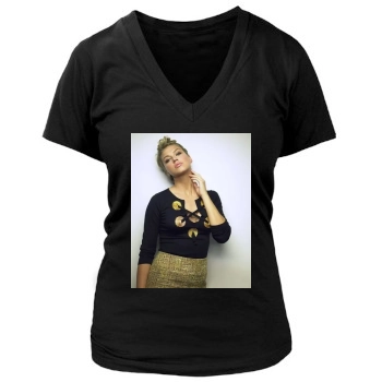 Adrianne Palicki Women's Deep V-Neck TShirt