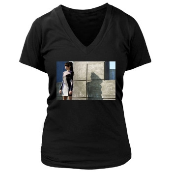 Alessandra Torresani Women's Deep V-Neck TShirt