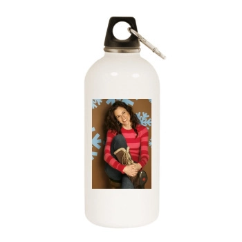 Ally Sheedy White Water Bottle With Carabiner