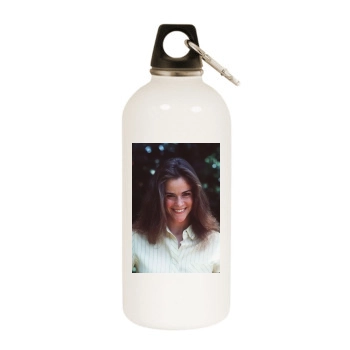 Ally Sheedy White Water Bottle With Carabiner