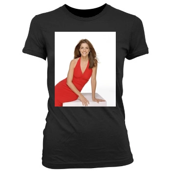 Amanda Peet Women's Junior Cut Crewneck T-Shirt