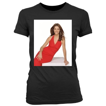 Amanda Peet Women's Junior Cut Crewneck T-Shirt