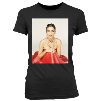 Amanda Peet Women's Junior Cut Crewneck T-Shirt