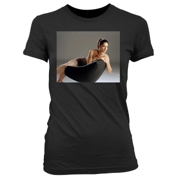 Amanda Peet Women's Junior Cut Crewneck T-Shirt