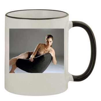 Amanda Peet 11oz Colored Rim & Handle Mug