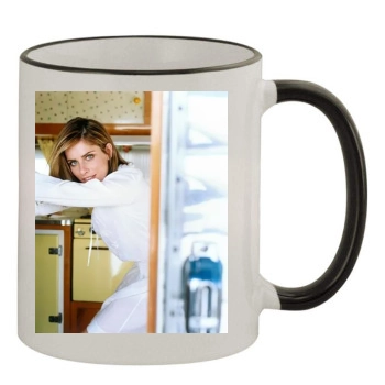 Amanda Peet 11oz Colored Rim & Handle Mug