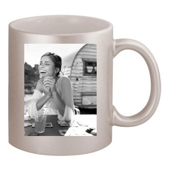 Amanda Peet 11oz Metallic Silver Mug