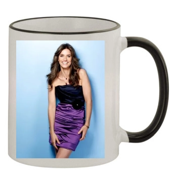 Amanda Peet 11oz Colored Rim & Handle Mug