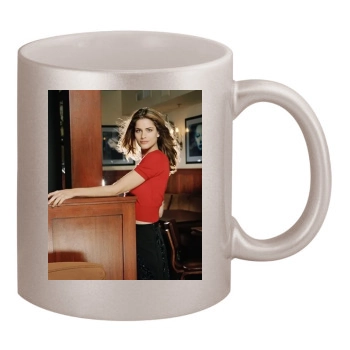 Amanda Peet 11oz Metallic Silver Mug