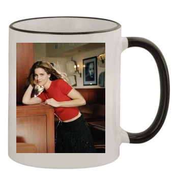 Amanda Peet 11oz Colored Rim & Handle Mug