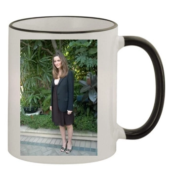 Amanda Peet 11oz Colored Rim & Handle Mug