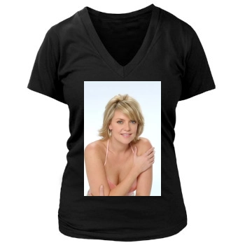 Amanda Tapping Women's Deep V-Neck TShirt