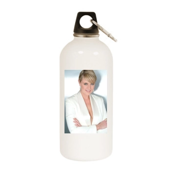 Amanda Tapping White Water Bottle With Carabiner