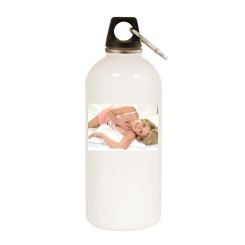 Amanda Tapping White Water Bottle With Carabiner