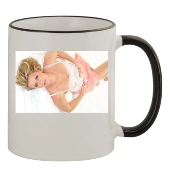 Amanda Tapping 11oz Colored Rim & Handle Mug