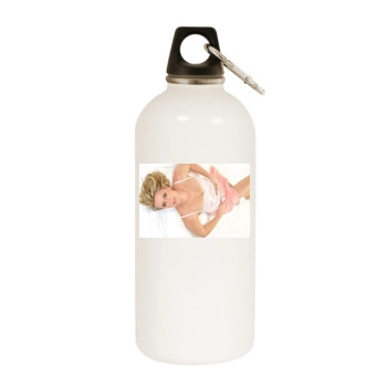 Amanda Tapping White Water Bottle With Carabiner