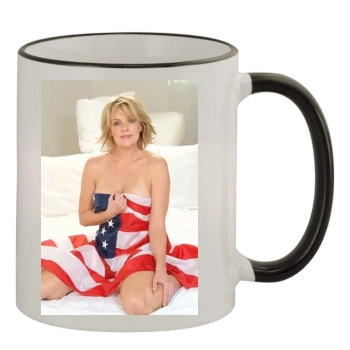 Amanda Tapping 11oz Colored Rim & Handle Mug