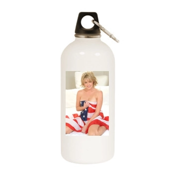 Amanda Tapping White Water Bottle With Carabiner