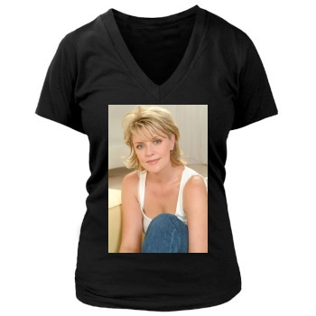 Amanda Tapping Women's Deep V-Neck TShirt