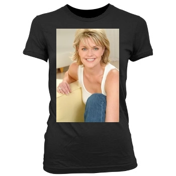 Amanda Tapping Women's Junior Cut Crewneck T-Shirt