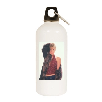 Amanda Tapping White Water Bottle With Carabiner