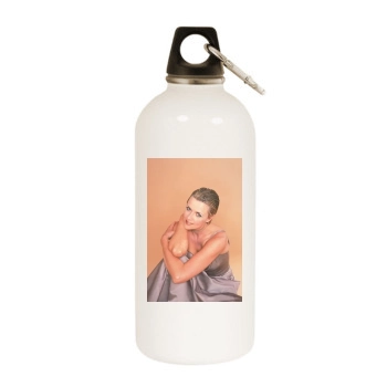 Amanda Tapping White Water Bottle With Carabiner