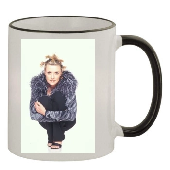 Amanda Tapping 11oz Colored Rim & Handle Mug