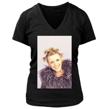 Amanda Tapping Women's Deep V-Neck TShirt