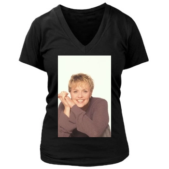 Amanda Tapping Women's Deep V-Neck TShirt