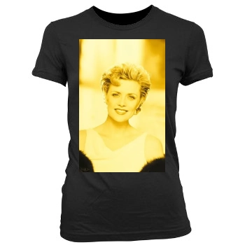 Amanda Tapping Women's Junior Cut Crewneck T-Shirt