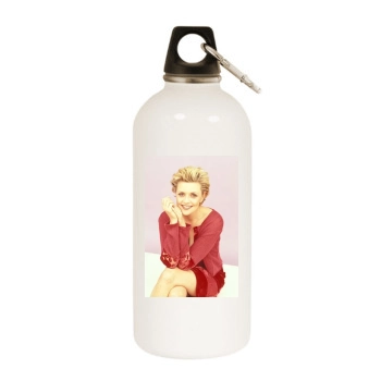 Amanda Tapping White Water Bottle With Carabiner