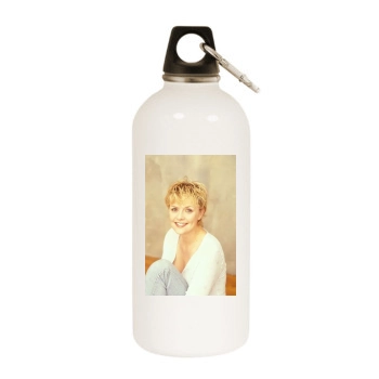 Amanda Tapping White Water Bottle With Carabiner