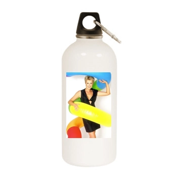 Amanda Tapping White Water Bottle With Carabiner