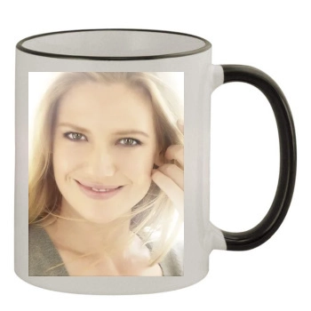 Anna Torv 11oz Colored Rim & Handle Mug