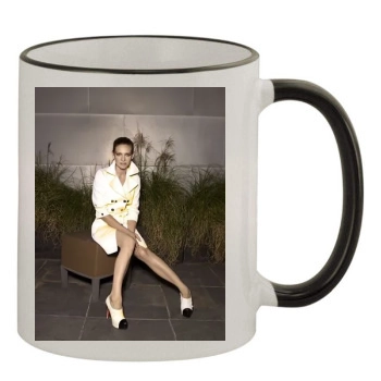 Anna Torv 11oz Colored Rim & Handle Mug