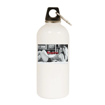 Anna Torv White Water Bottle With Carabiner