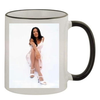 Salma Hayek 11oz Colored Rim & Handle Mug