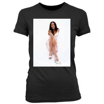 Salma Hayek Women's Junior Cut Crewneck T-Shirt