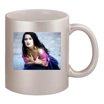 Salma Hayek 11oz Metallic Silver Mug