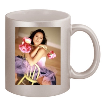 Salma Hayek 11oz Metallic Silver Mug