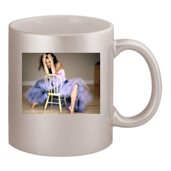 Salma Hayek 11oz Metallic Silver Mug