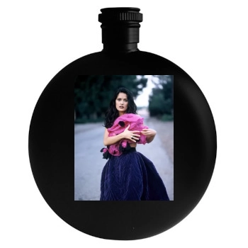 Salma Hayek Round Flask