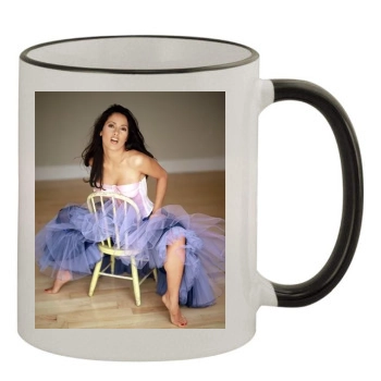 Salma Hayek 11oz Colored Rim & Handle Mug