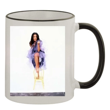 Salma Hayek 11oz Colored Rim & Handle Mug