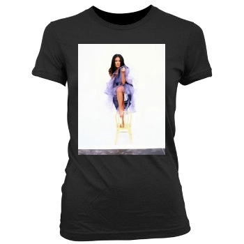 Salma Hayek Women's Junior Cut Crewneck T-Shirt