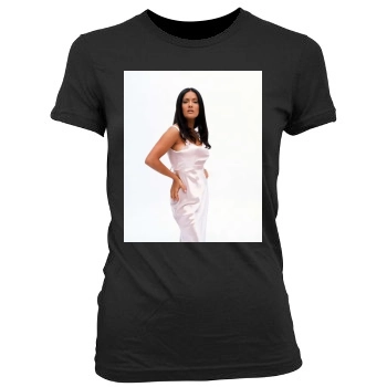 Salma Hayek Women's Junior Cut Crewneck T-Shirt